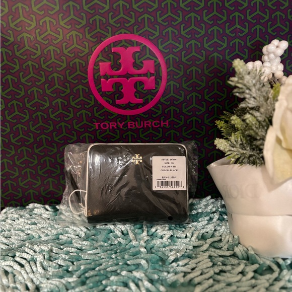 Authentic Tory Burch Emerson Mini Wallet Black/101 - Picture 7 of 8